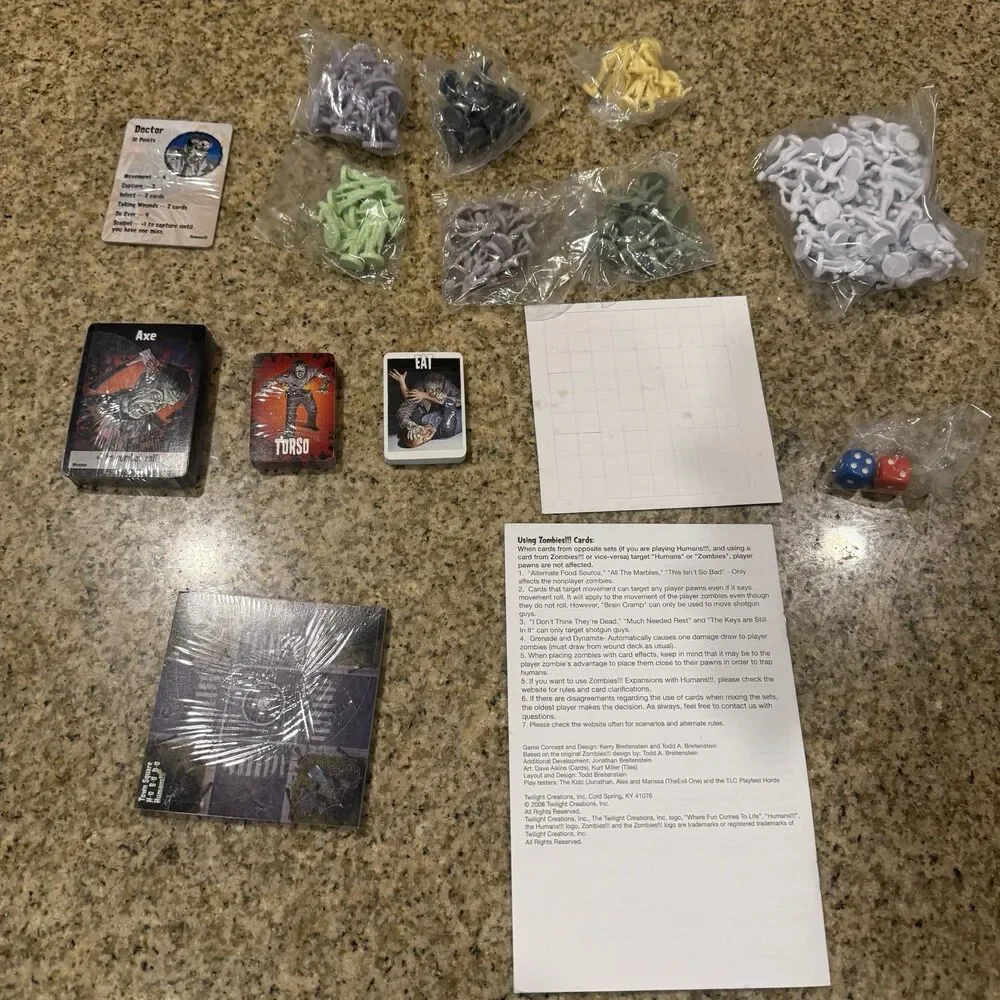 Send More Humans!!! Bloody As Hell Board Card Game Twilight Creations Open Box